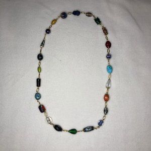 Betsy Michaels Multicolored Glass Necklace